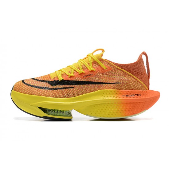 Stockx Nike Air Zoom Alphafly Next 2 Orange and Yellow Men Running Shoes 