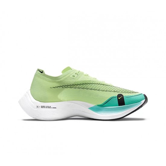 Stockx Nike Zoomx VaporFly NEXT Green and Blue Women/Men Running Shoes 