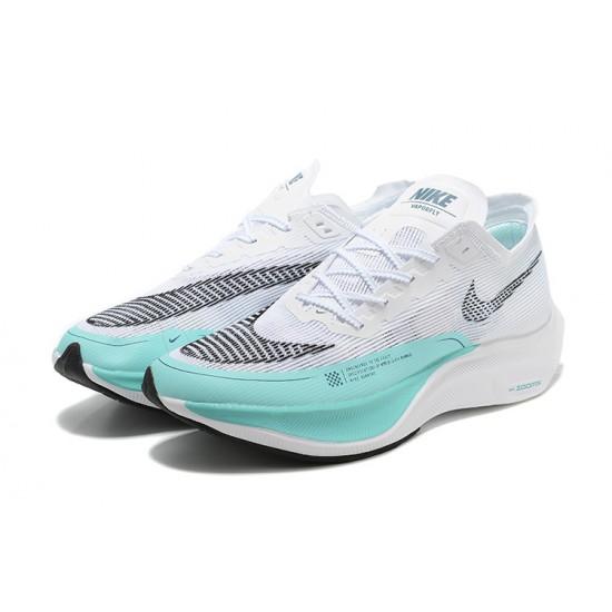 Stockx Nike Zoomx VaporFly NEXT White Blue Women/Men Running Shoes 