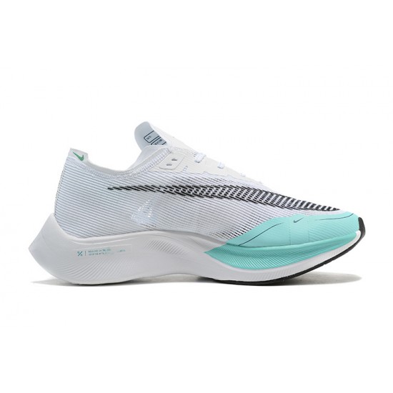 Stockx Nike Zoomx VaporFly NEXT White Blue Women/Men Running Shoes 