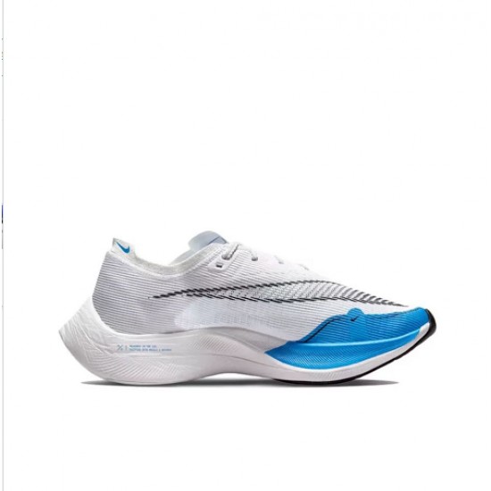 Stockx Nike Zoomx VaporFly NEXT White and Blue Women/Men Running Shoes 