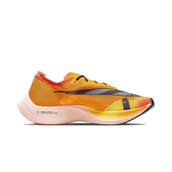 Stockx Nike Zoomx VaporFly NEXT Yellow Black Women/Men Running Shoes 