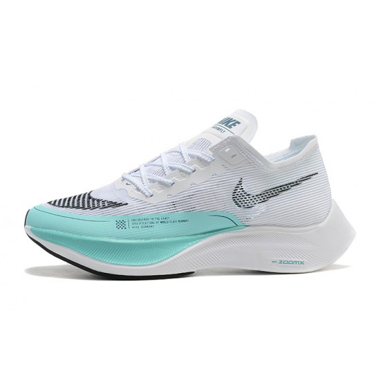 Stockx Nike Zoomx VaporFly NEXT White Blue Women/Men Running Shoes 