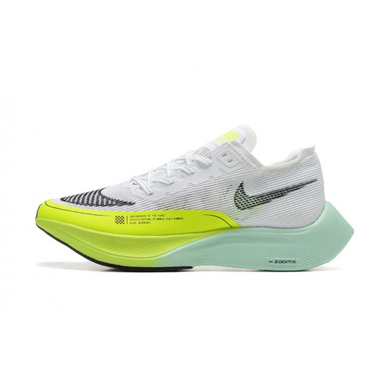 Stockx Nike Zoomx VaporFly NEXT White Yellow Women/Men Running Shoes 