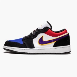 Stockx Air Jordan 1 Low Lakers Top 3 CJ9216 051 Black Field Purple White AJ1 Sneakers