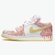 Stockx Air Jordan 1 Low SE GS Paint Drip Arctic Punch CW7104 601 AJ1 Sneakers