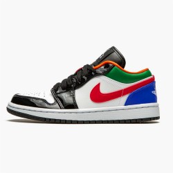 Stockx Air Jordan 1 Retro Low Multi Color CZ4776 101 White Hyper Royal AJ1 Sneakers