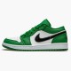 Stockx Air Jordan 1 Retro Low Pine Green 553558 301 Black White AJ1 Sneakers