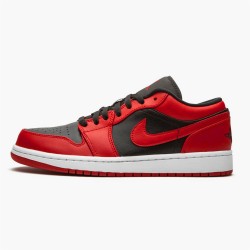 Stockx Air Jordan 1 Retro Low Reverse Bred 553558 606 Black Gym Red White AJ1 Sneakers