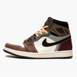 Stockx Air Jordan 1 High OG Hand Crafted DH3097 001 Brown Jordan 1 Shoes