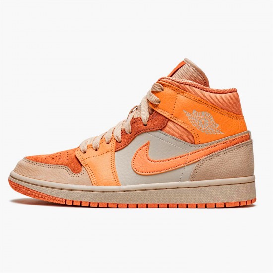 Stockx Air Jordan 1 Mid Apricot Orange DH4270 800 Apricot Agate Terra Blush AJ1 Sneakers