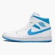 Stockx Air Jordan 1 Mid UNC University Blue White AJ1 Sneakers BQ6472 114