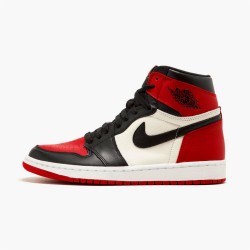 Stockx Air Jordan 1 Retro High Bred Toe Red Black White 555088 610 AJ1 Sneakers