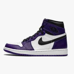 Stockx Air Jordan 1 Retro High OG Court Purple Sneakers 555088 500 AJ1 Sneakers