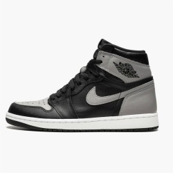 Stockx Air Jordan 1 Retro High Shadow Black Medium Grey White 555088 013 AJ1 Sneakers