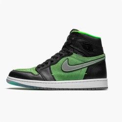 Stockx Air Jordan 1 Retro High Zoom Zen Green AJ1 Shoes CK6637 002 Black Tomatillo Rage Gre Sneakers