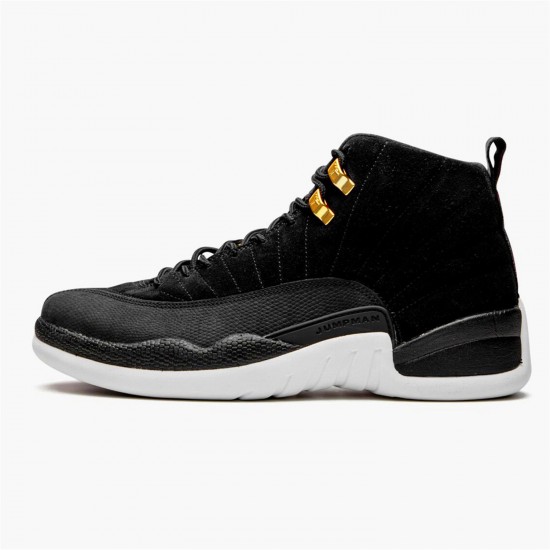 Stockx Air Jordan 12 Retro Reverse Taxi AJ12 130690 017 Black Gold White Sneakers