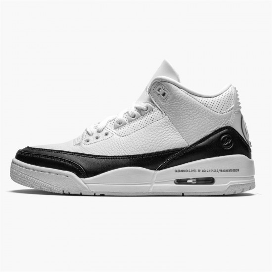 Stockx Air Jordan 3 Retro Fragment DA3595 100 Black White AJ3 Sneakers