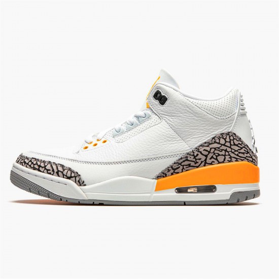 Stockx Air Jordan 3 Retro Laser Orange CK9246 108 White Cement Grey AJ3 Sneakers