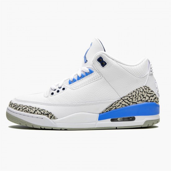 Stockx Air Jordan 3 Retro UNC CT8532 104 Whit eValor Blue Tech Gray AJ3 Sneakers