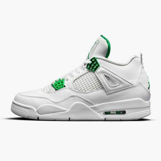 Stockx Air Jordan 4 Retro Metallic Green CT8527 113 White Metallic Silver Pine Gre AJ4 Sneakers