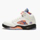 Stockx Air Jordan 5 Retro International Flight Sail Racer Blue Cone Black 136027 148 AJ5 Sneakers