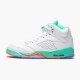 Stockx Air Jordan 5 Retro Light Aqua White Crimson Pulse Light Aqua 440892 100 AJ13 Sneakers