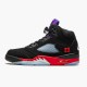 Stockx Air Jordan 5 Retro Top 3 Black Fire Red Grape Ice New E CZ1786 001 AJ5 Sneakers