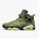 Stockx Travis Scott x Air Jordan 6 Retro Olive CN1084 200 Medium Olive Black AJ6 Black Sneakers