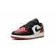 Nike Air Jordan 1 Low GradeSchool BRED TOE 553560-161 Shoes